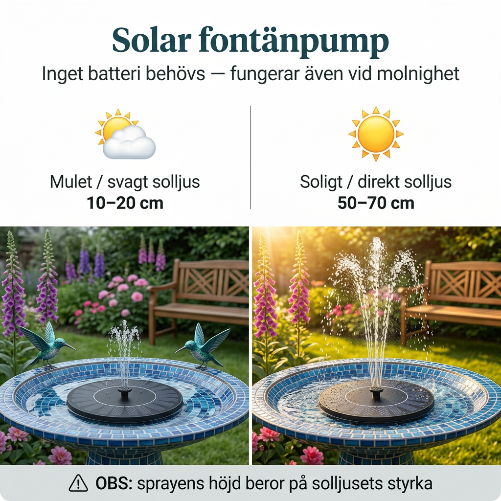 SolFontän — Liv och rörelse i din trädgård