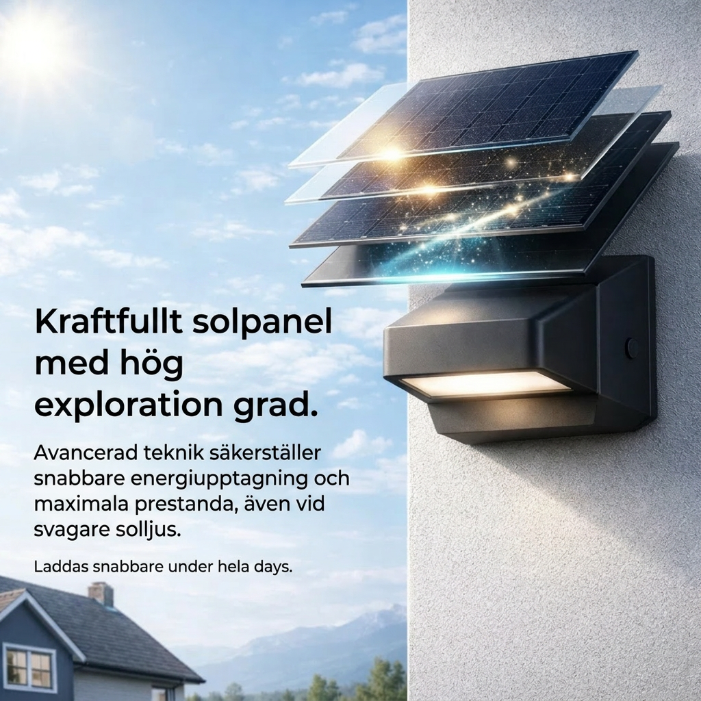 TrygghetsLjus — Tänds vid rörelse, släcks automatiskt