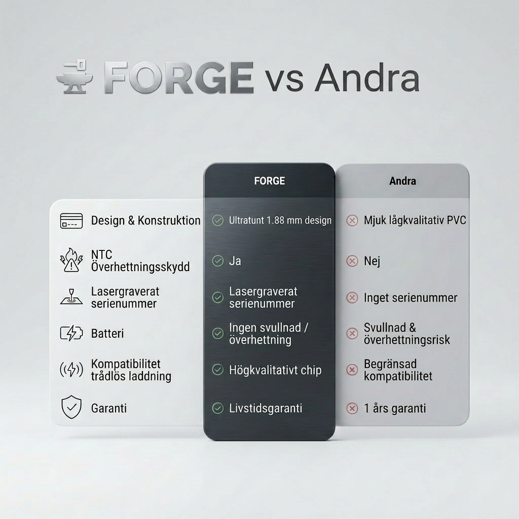 Forge Wallet — Hitta din plånbok direkt