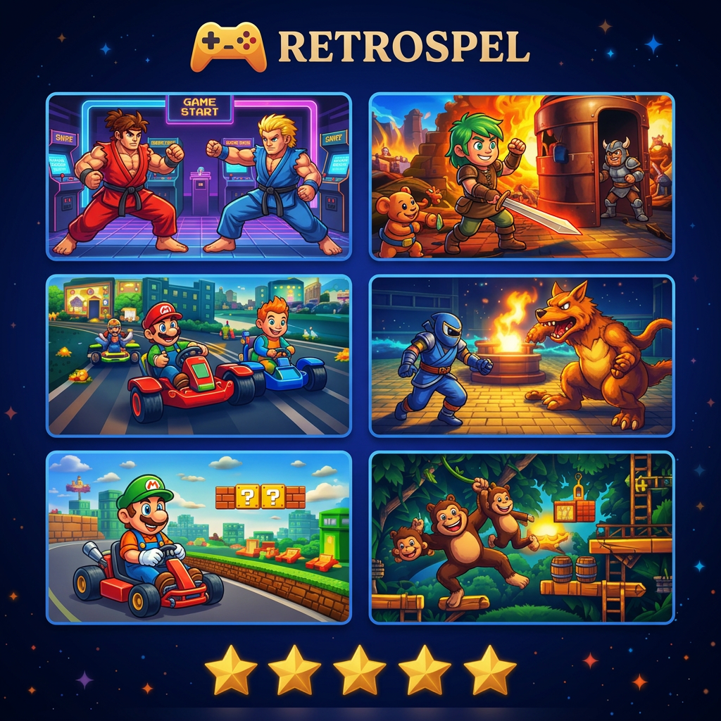 RetroSpel — Tusentals klassiska spel direkt på TV:n