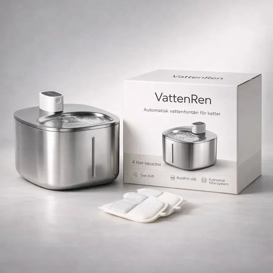 VattenRen – Filtrerat, rinnande vatten för en friskare katt