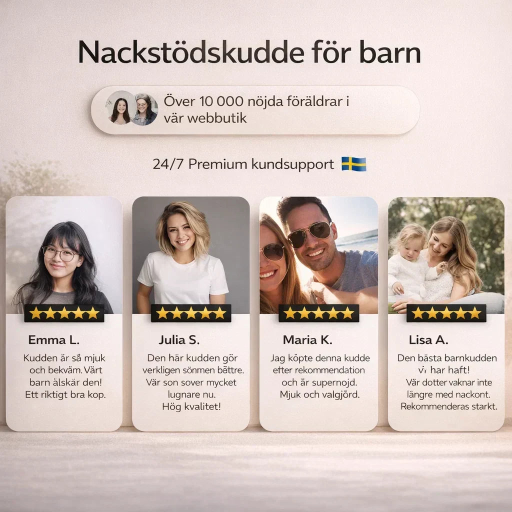 DrömNacke – Ergonomisk barnkudde för lugnare sömn