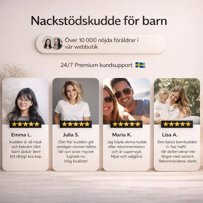 DrömNacke – Ergonomisk barnkudde för lugnare sömn