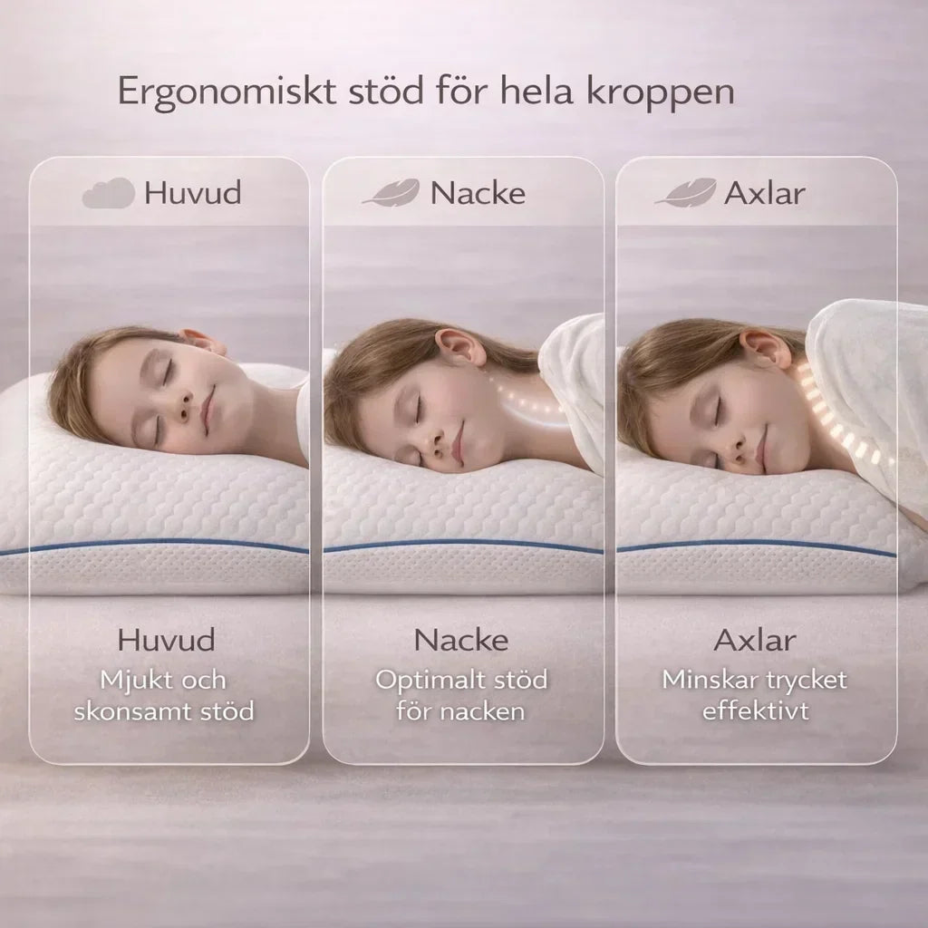 DrömNacke – Ergonomisk barnkudde för lugnare sömn