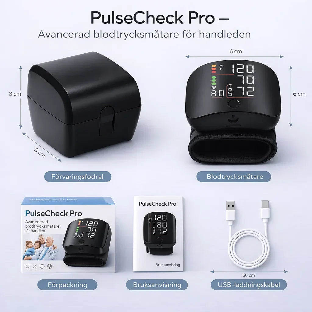 PulseCheck Pro – Enkel koll på ditt blodtryck