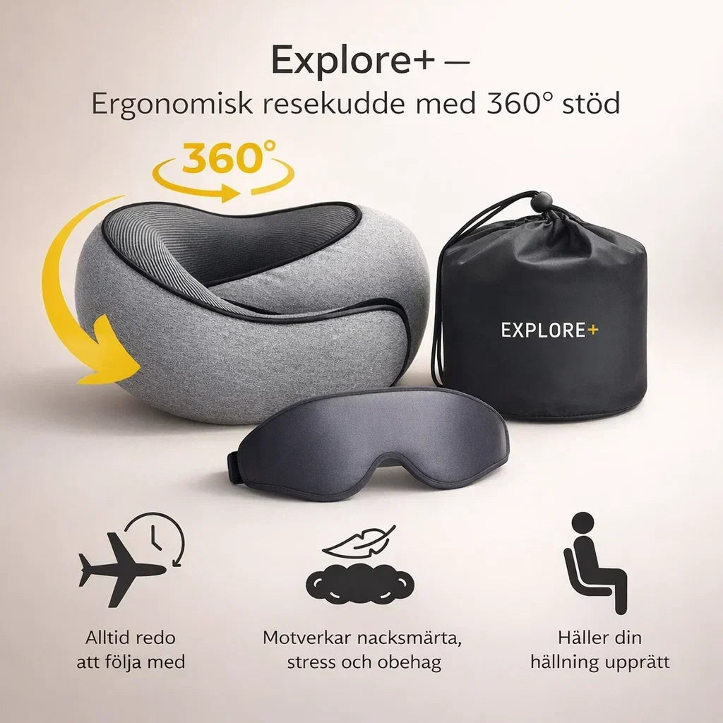 Explore+ – Bekväm vila på resan