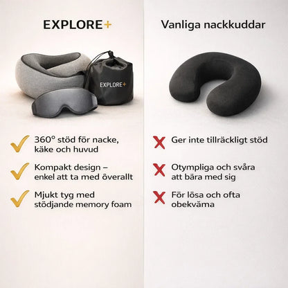 Explore+ – Bekväm vila på resan